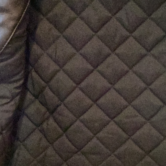 Michael Kors Leather Jacket with Furry Sleeves - Picture 9 of 10